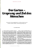 Vorschauseite 2: Der Garten – Ursprung und Ziel des Menschen