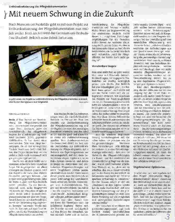 Vorschauseite 1: Mit neuem Schwung in die Zukunft