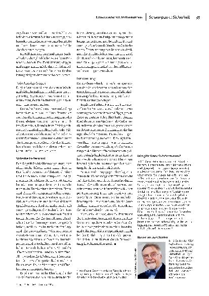 Vorschauseite 4: Besonderer Ort, besonderer Schutz: Sicherheit im Krankenhaus.
