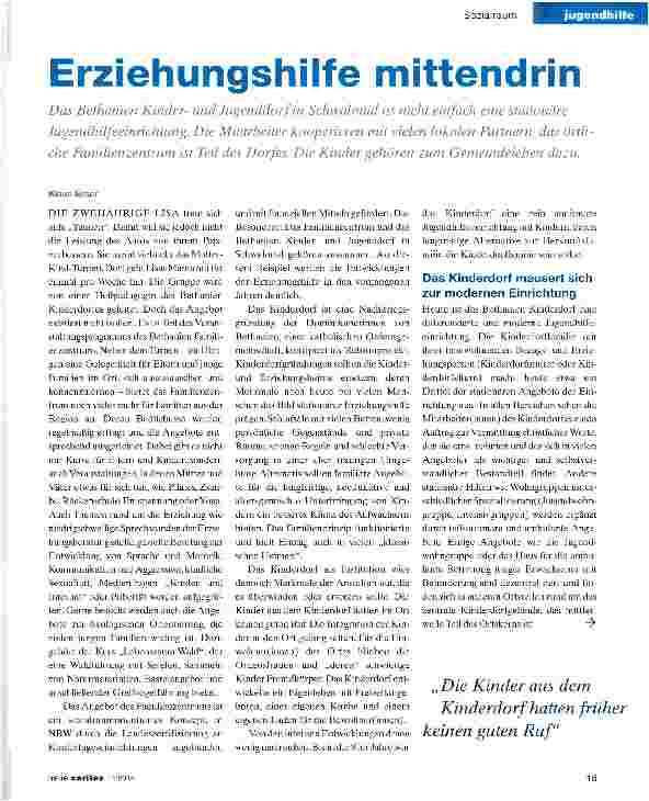 Vorschauseite 1: Erziehungshilfe mittendrin
