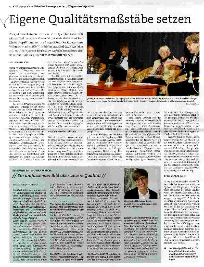 Vorschauseite 1: Eigene Qualitätsmaßstäbe setzen