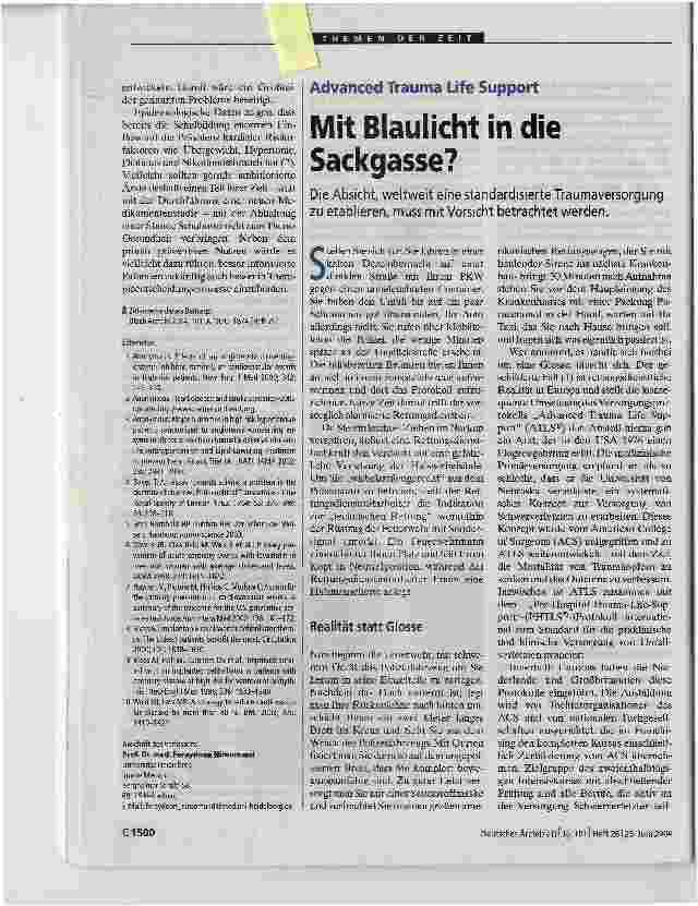Vorschauseite 5: Evidenzbasierte MedizinDas Individuum bleibt auf der Strecke