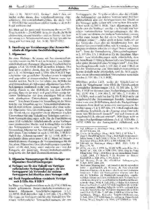 Vorschauseite 6: Arzneimittelrabattverträge als Allgemeine Geschäftsbedingungen