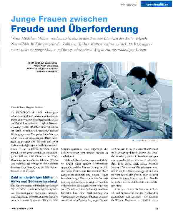 Vorschauseite 1: Junge Frauen zwischen Freude und Überforderung