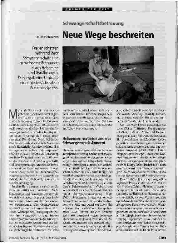 Vorschauseite 1: Neue Wege beschreiten