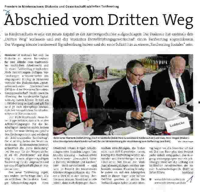 Vorschauseite 1: Abschied vom Dritten Weg