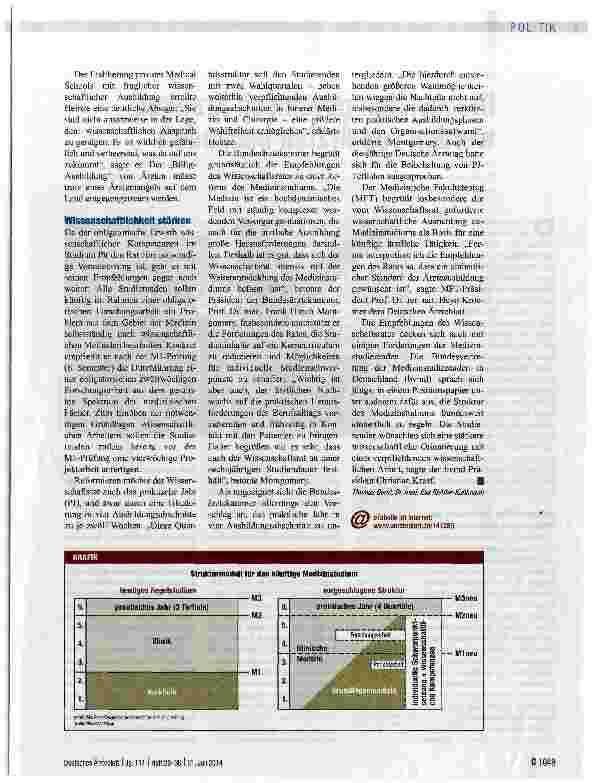 Vorschauseite 2: Wissenschaftsrat empfiehlt Reform