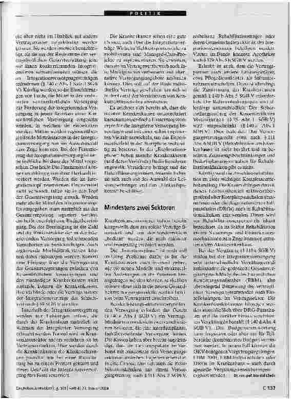 Vorschauseite 2: Versorgungsstrukturen erfordern neue Strategien