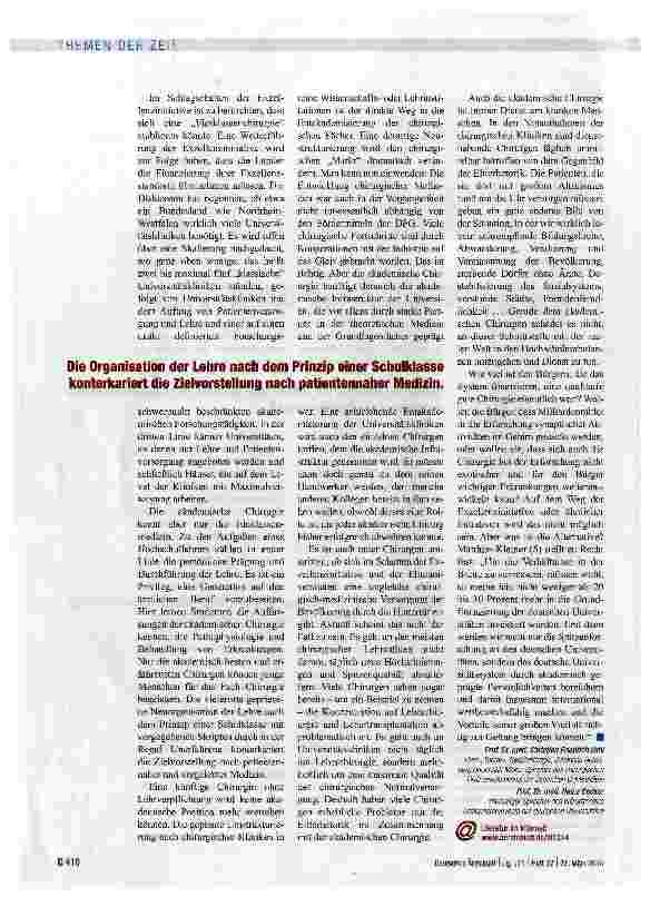 Vorschauseite 3: Im Schatten der Exzellenzinitiative