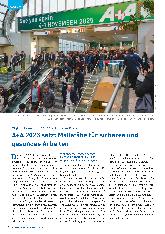 Vorschauseite 1: A+A 2023 setzt Maßstäbe für sicheres und gesundes Arbeiten.