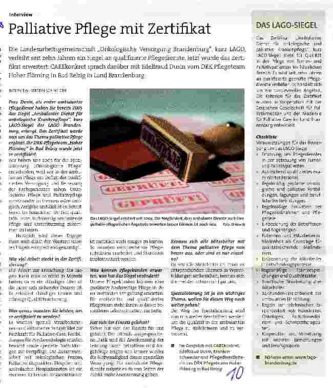 Vorschauseite 1: Palliative Pflege mit Zertifikat