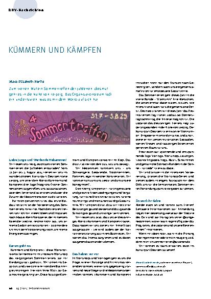 Vorschauseite 1: Kümmern und Kämpfen