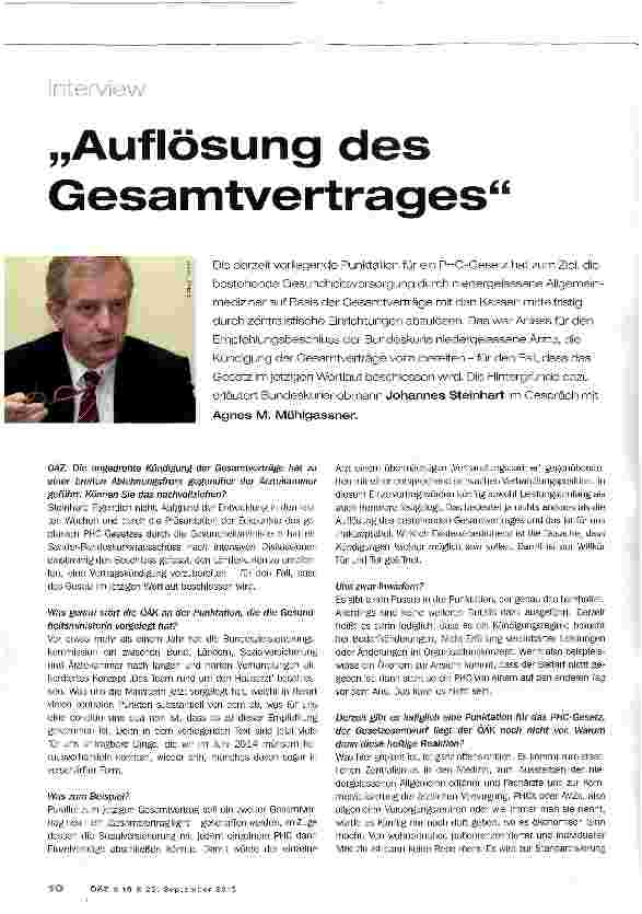 Vorschauseite 1: Auflösung des Gesamtvertrages
