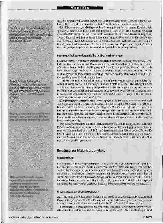 Vorschauseite 4: Reisemedizin: Schwerpunkt häufige Tropenkrankheiten