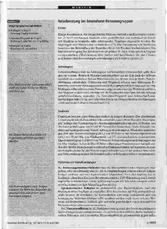Vorschauseite 6: Reisemedizin: Schwerpunkt häufige Tropenkrankheiten
