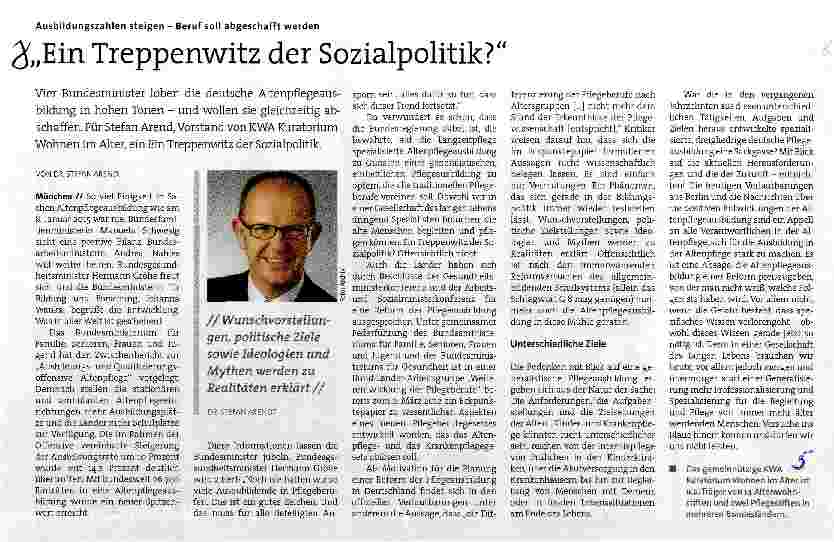 Vorschauseite 1: Ein Treppenwitz der Sozialpolitik?