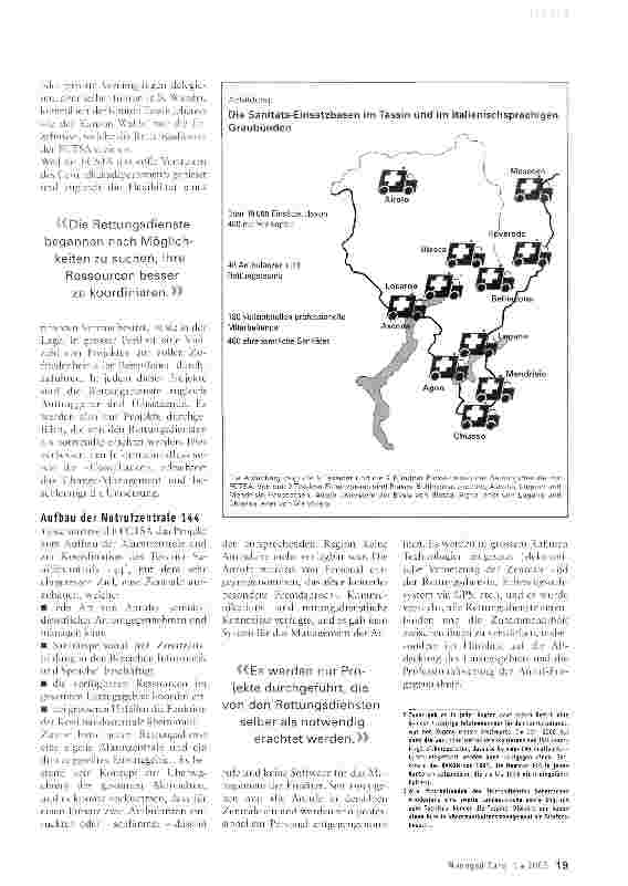 Vorschauseite 2: Professionalisierung und Koordination der Rettungsdienste - die Erfahrungen der FCTSA