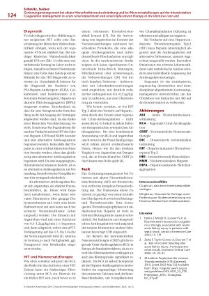 Vorschauseite 6: Gerinnungsmanagement bei akuter Nierenfunktionseinschränkung und bei Nierenersatztherapie auf der Intensivstation