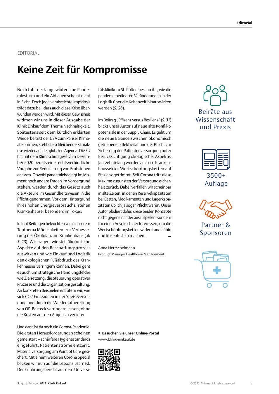 Vorschauseite 1: Keine Zeit für Kompromisse