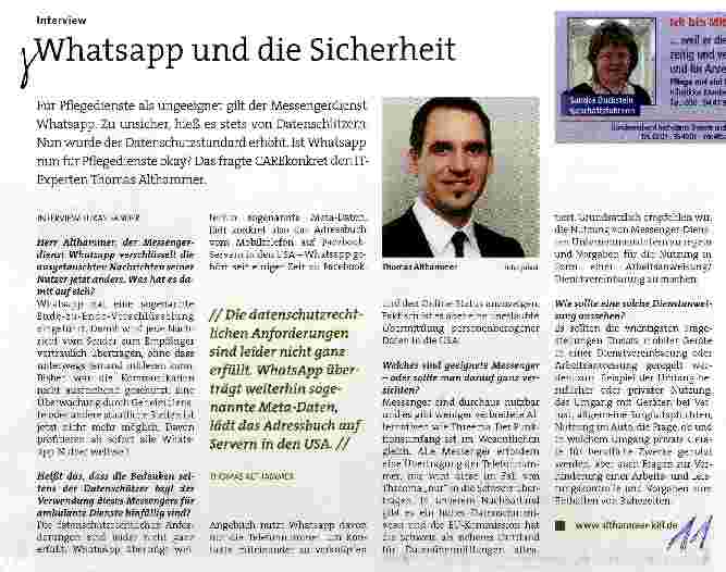 Vorschauseite 1: Whatsapp und die Sicherheit