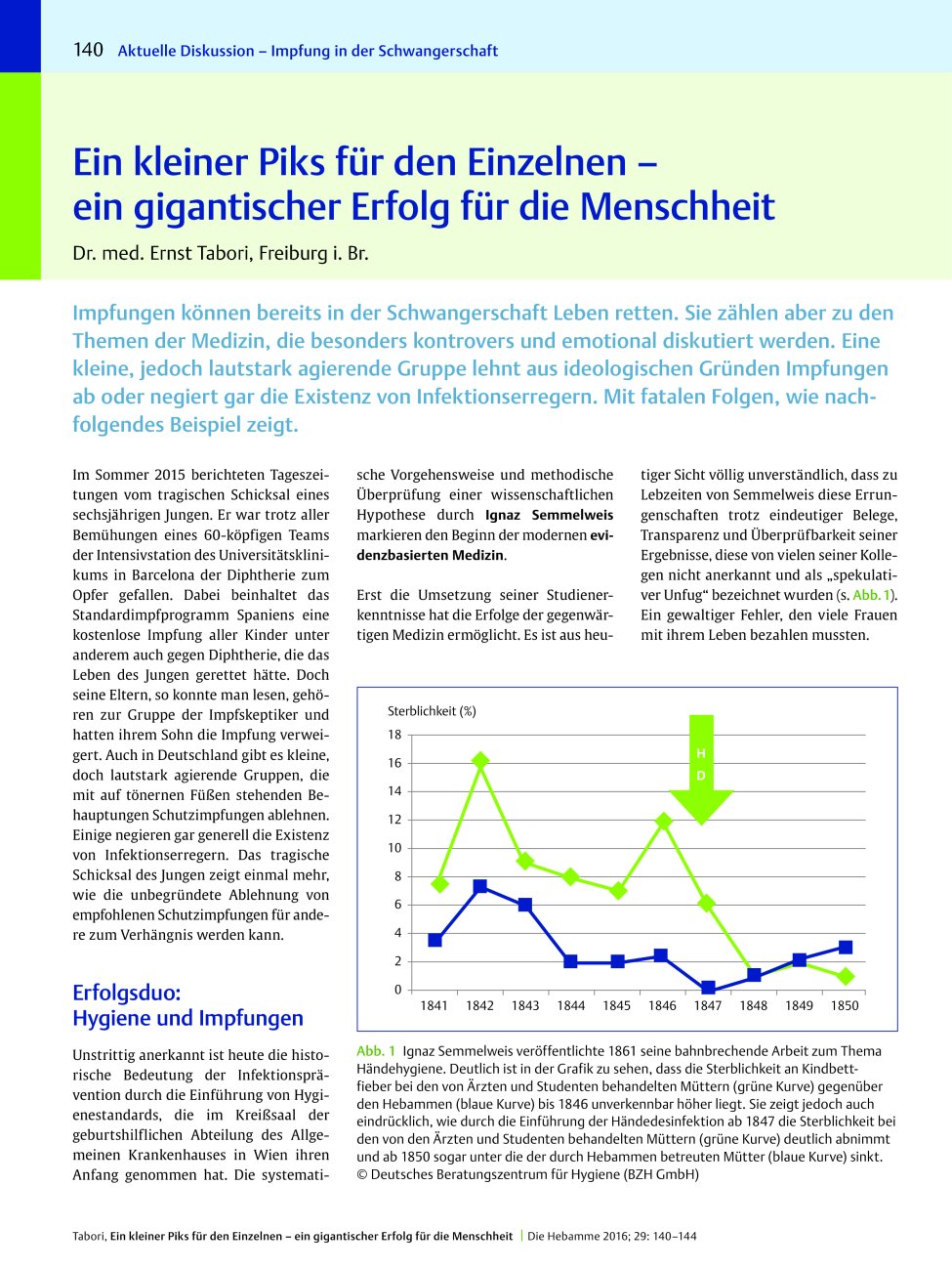 Vorschauseite 1: Ein kleiner Piks für den Einzelnen – ein gigantischer Erfolg für die Menschheit