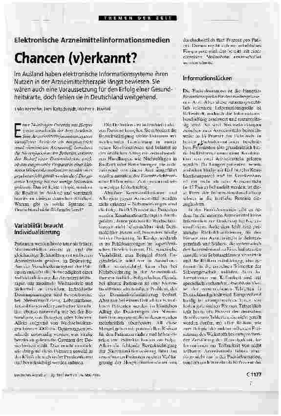 Vorschauseite 1: Chancen (v)erkannt?