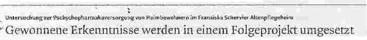 Vorschauseite 1: Gewonnene Erkenntnisse werden in einem Folgeprojekt umgesetzt