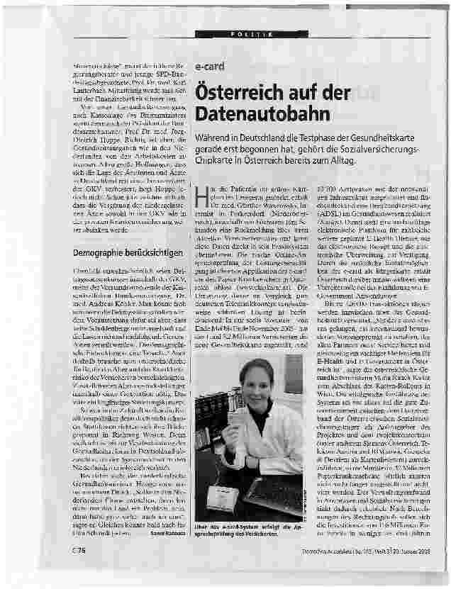 Vorschauseite 1: Österreich auf der Datenautobahn
