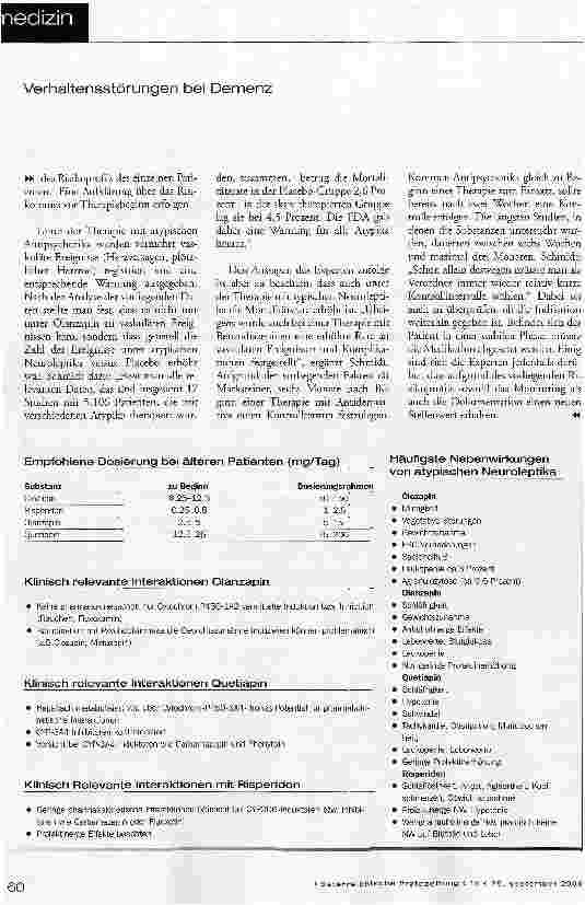 Vorschauseite 3: Antipsychotika als letzter Ausweg?