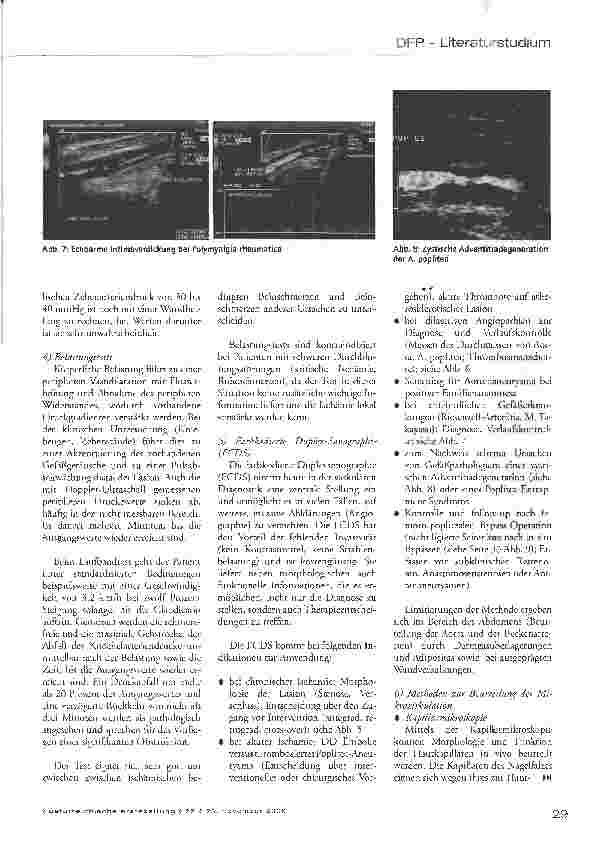Vorschauseite 5: Nicht-invasive Diagnostik peripherer arterieller Gefäßkrankheiten