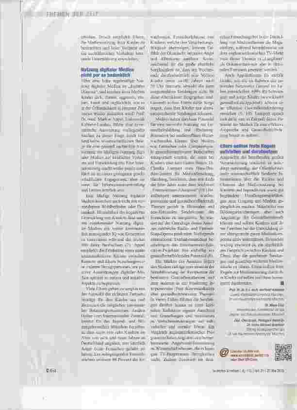 Vorschauseite 2: Ambivalenz des Medienkonsums
