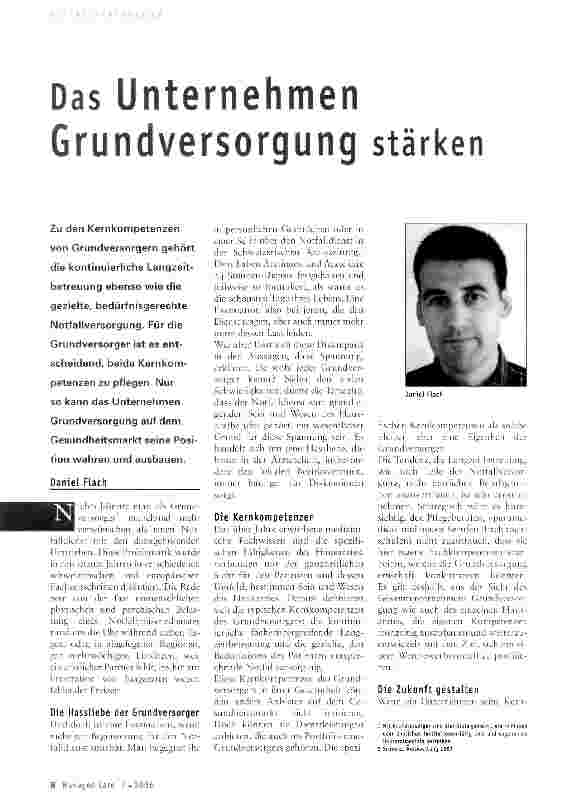 Vorschauseite 1: Das Unternehmen Grundversorgung stärken