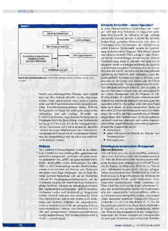 Vorschauseite 2: Endoskopische Behandlung iatrogener gastrointestinaler Perforationen