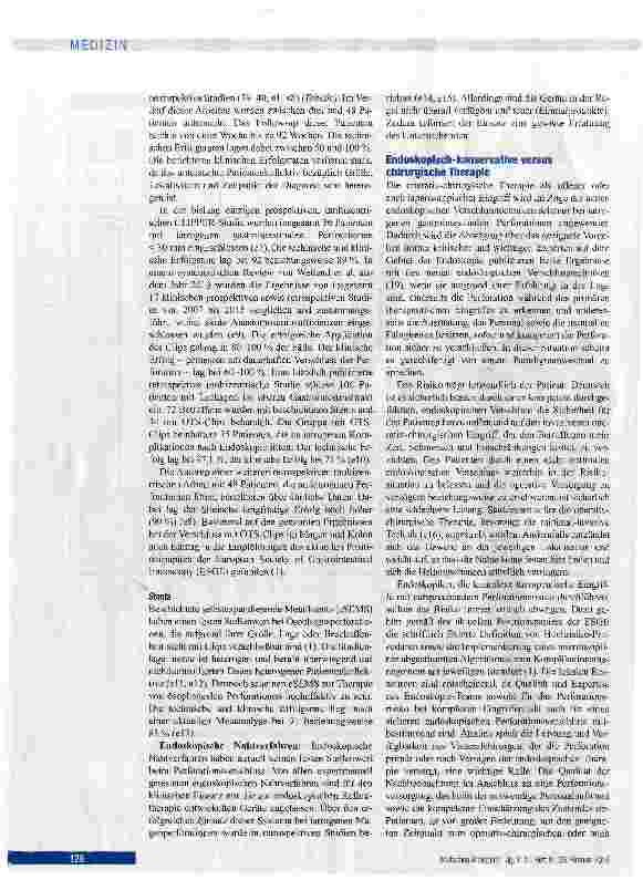 Vorschauseite 6: Endoskopische Behandlung iatrogener gastrointestinaler Perforationen