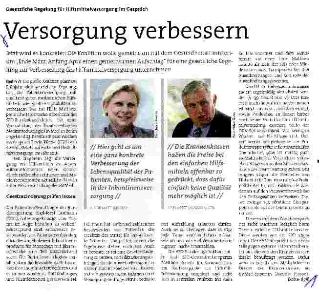 Vorschauseite 1: Versorgung verbessern