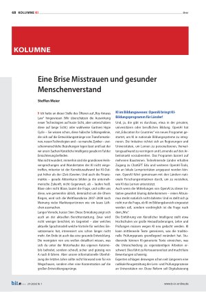 Vorschauseite 1: Eine Brise Misstrauen und gesunder Menschenverstand