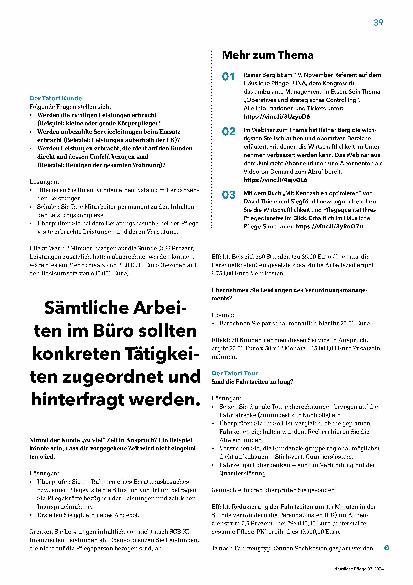 Vorschauseite 2: Tatort Wirtschaftlichkeit
