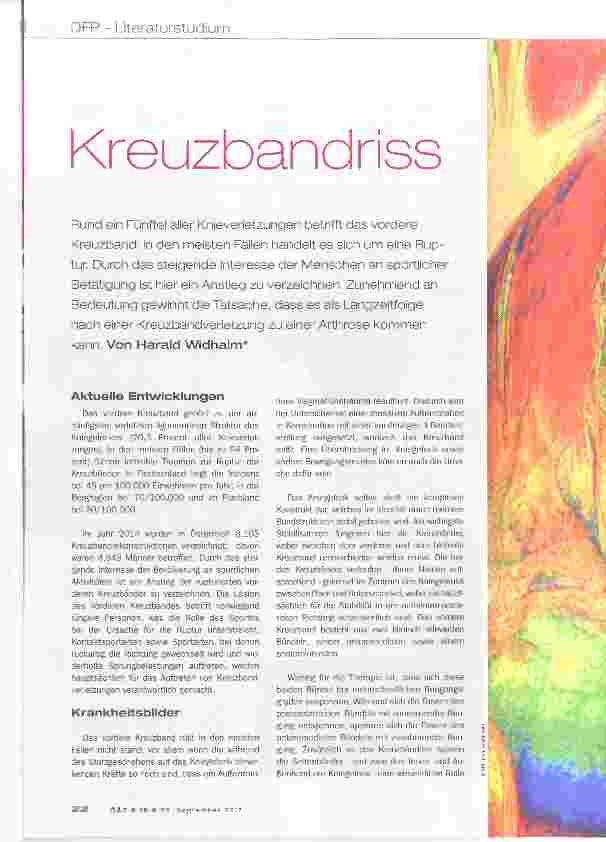 Vorschauseite 1: Kreuzbandriss