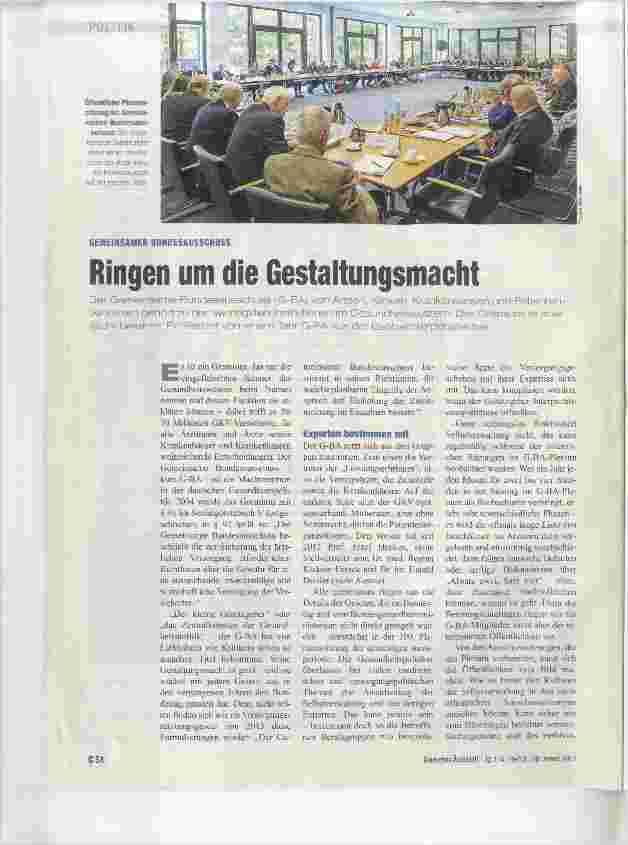 Vorschauseite 1: Ringen um die Gestaltungsmacht