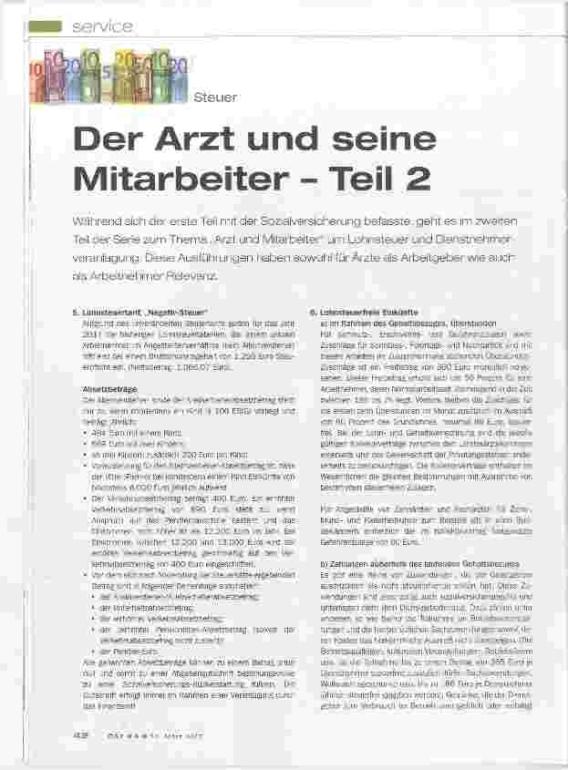 Vorschauseite 1: Der Arzt und seine Mitarbeiter Teil 2