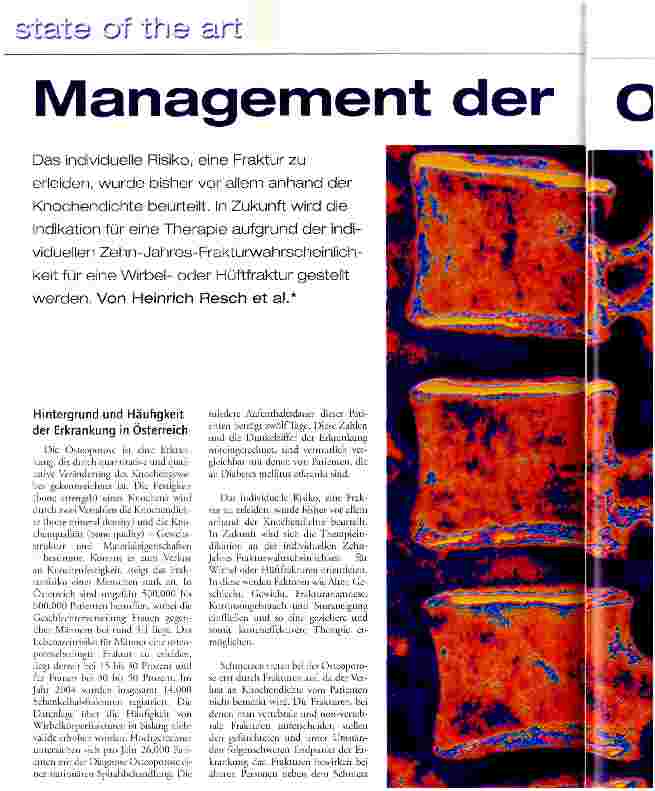 Vorschauseite 1: Management der Osteoporose