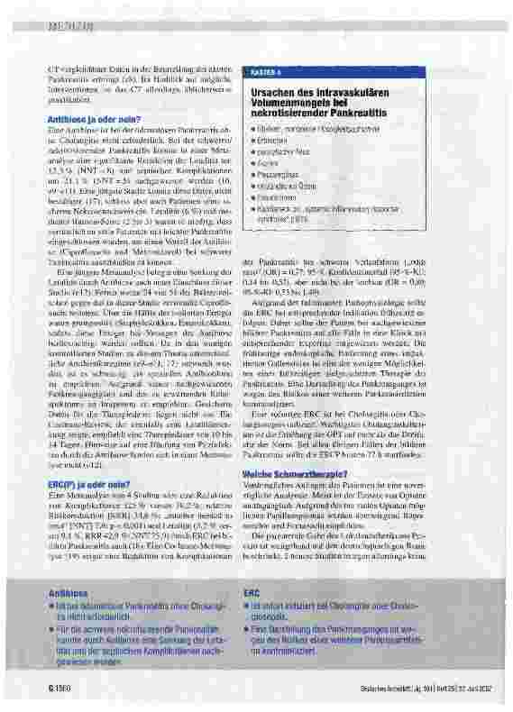 Vorschauseite 6: Akute Pankreatitis: Evidenzbasierte Diagnostik und Therapie