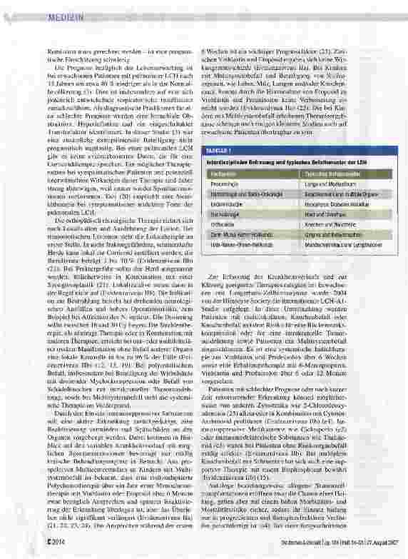 Vorschauseite 5: Langerhans-Zellhistiozytose des Erwachsenen - eine interdisziplinäre Herausforderung