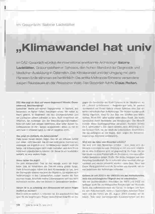 Vorschauseite 1: Klimawandel hat universelle Dimension