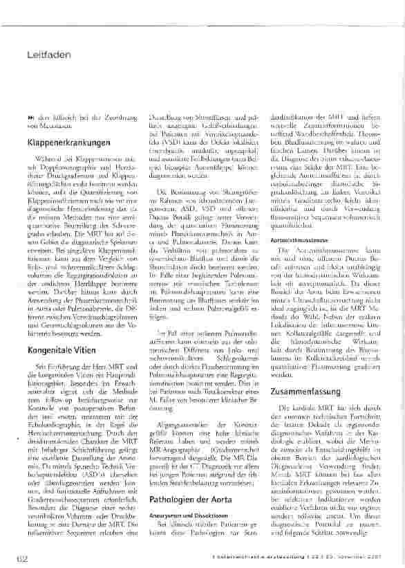 Vorschauseite 6: MRT in der Kardiologie