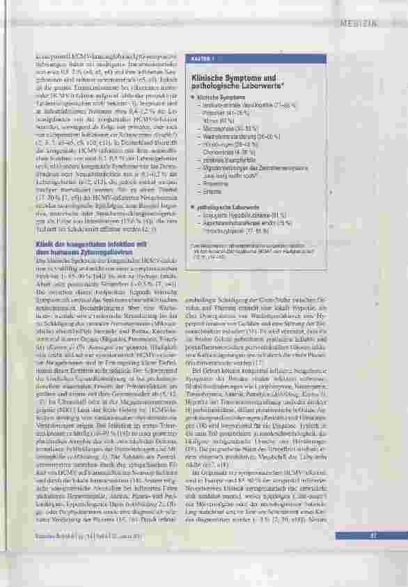 Vorschauseite 3: Zytomegalievirus-Primärinfektion in der Schwangerschaft