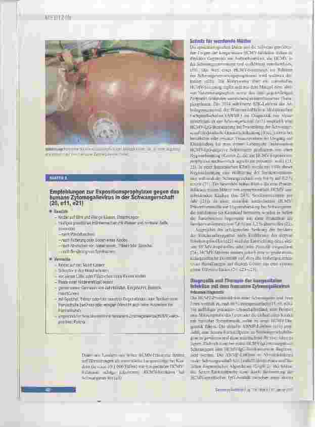 Vorschauseite 4: Zytomegalievirus-Primärinfektion in der Schwangerschaft