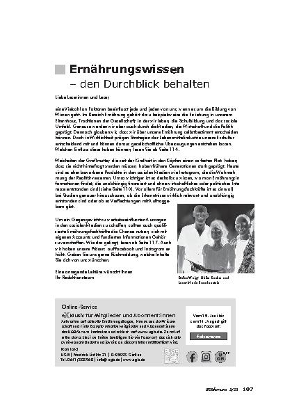 Vorschauseite 1: Ernährungswissen – den Durchblick behalten
