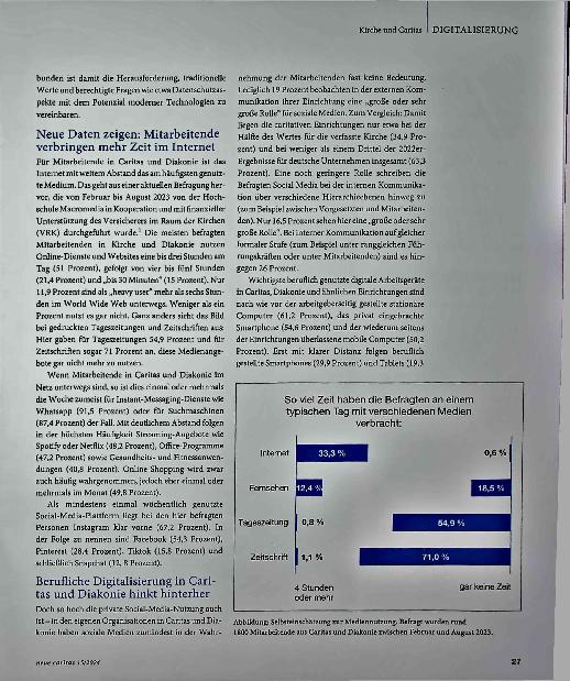 Vorschauseite 2: Caritas und Diakonie müssen digitaler werden.