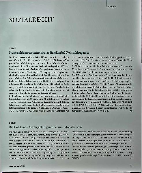 Vorschauseite 1: Sozialrecht